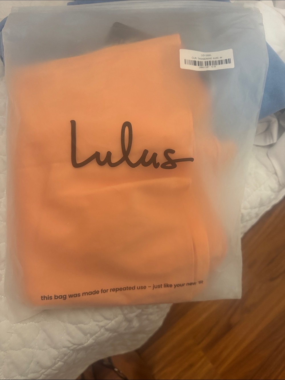 *NWT*Lulus Tangerine mini dress.